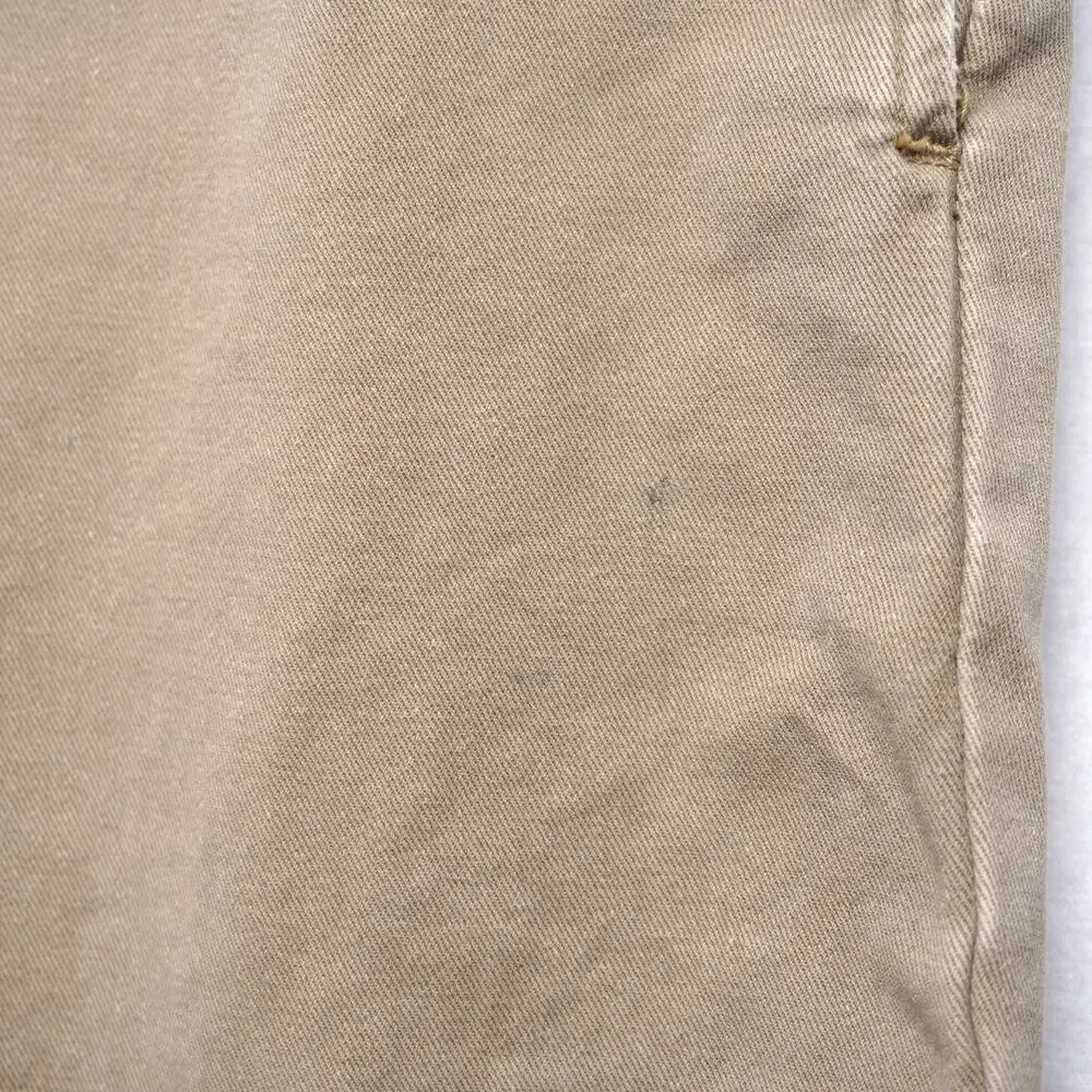 Vintage Banana Republic Khakis Flat Front Relaxed‎ Fit Tapered Size 34